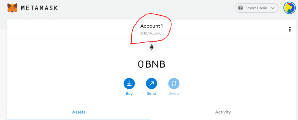 How to send BNB to Metamask