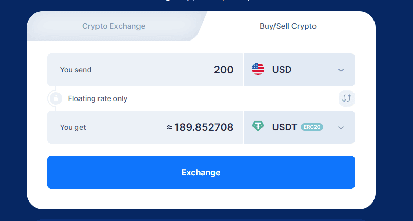 Buy USDT on Simpleswap