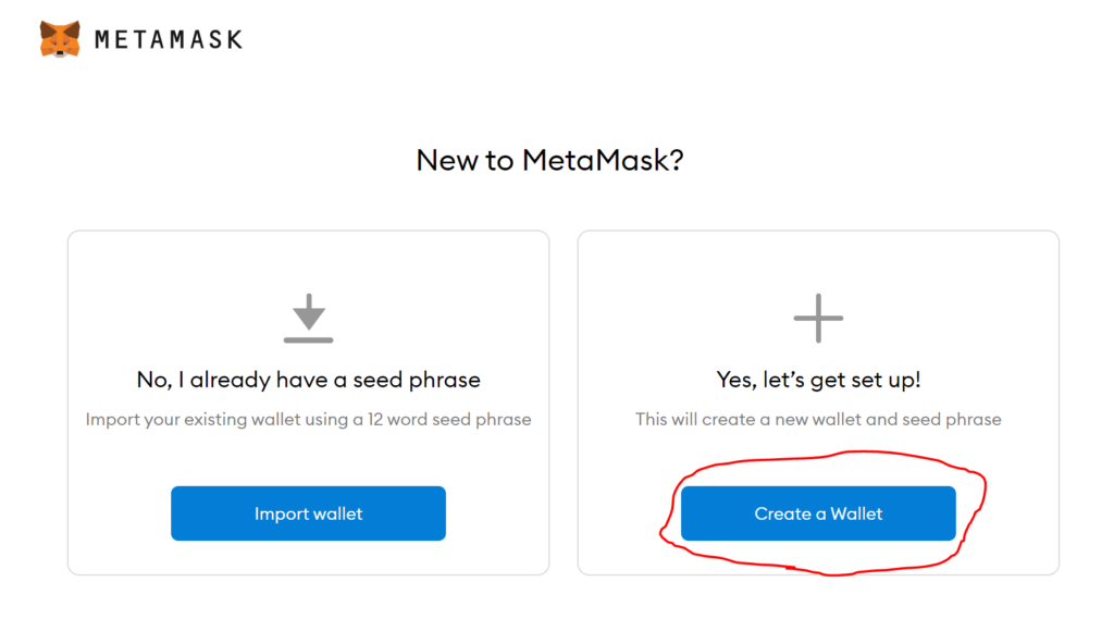 Create your Metamask Wallet