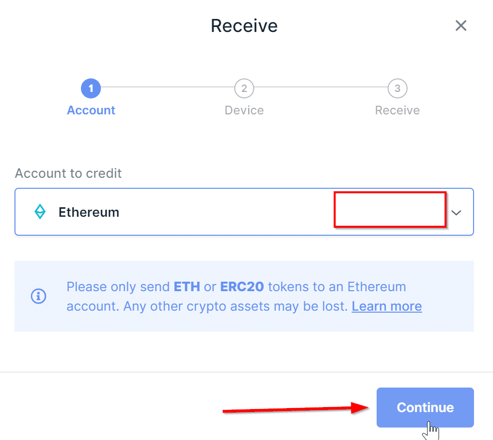 Continue the process of checking your ledger's ethereum address
