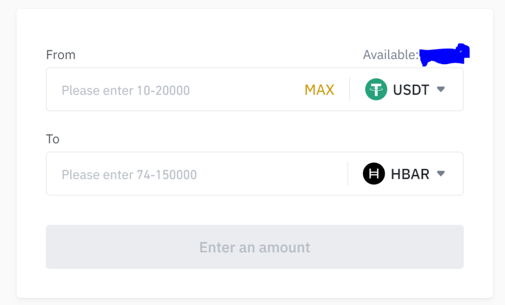 buy HBAR on Binance