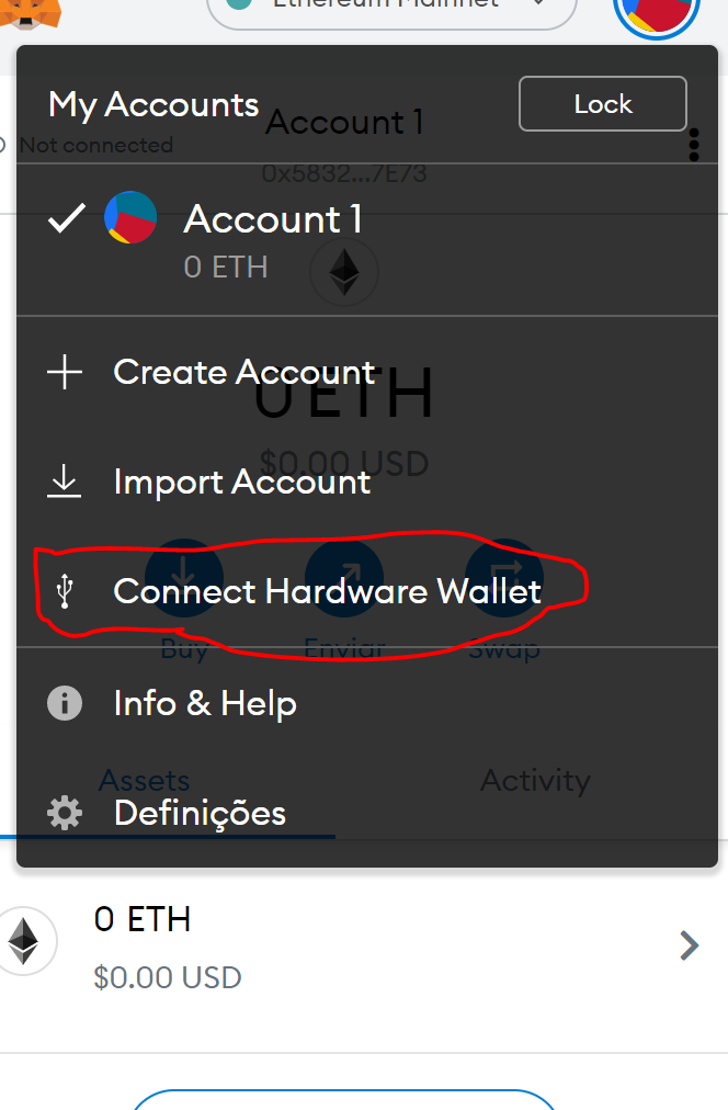 Connect your Ledger to Metamask