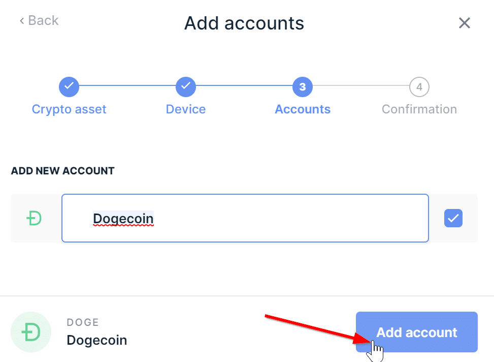 Name your Dogecoin Account